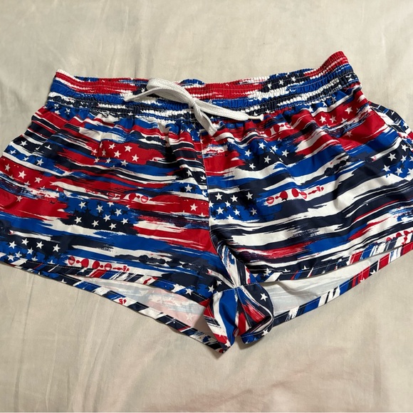OP Pants - OP Red, White, and Blue Women's Athletic Shorts